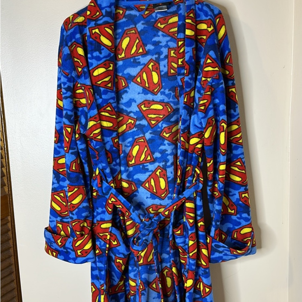 Superman Blue Robe mens